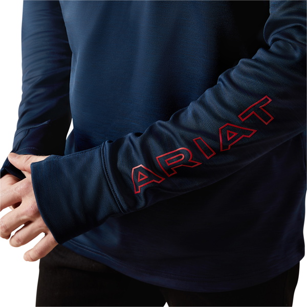 2025 Ariat Mens Team EQ 1/2 Zip Pullover 10062368 - Navy